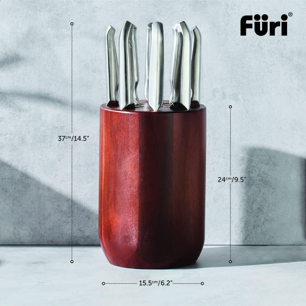 Stainless Steel Pro Capsule Knife Block 9-Pieces Set