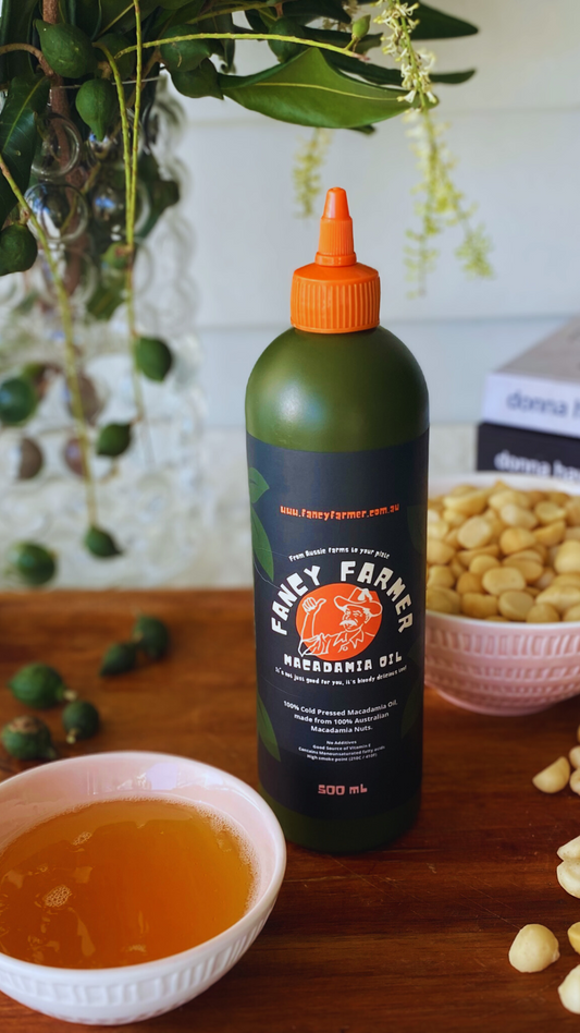Fancy Farmer cold pressed macadamia oil 500ml front