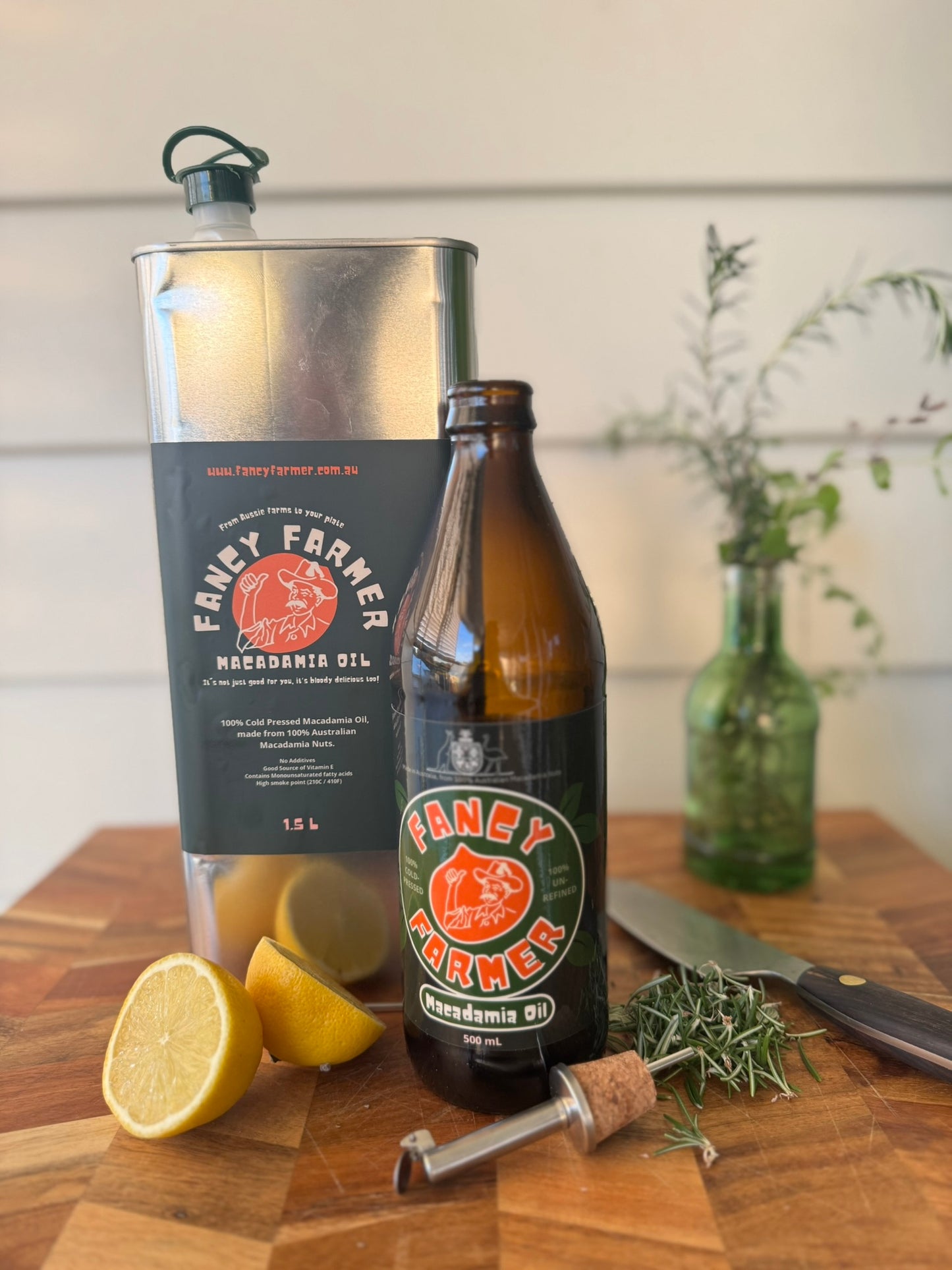 FANCY PACK! 1.5L Tin + LIMITED EDITION 'Stubby' 500ml Glass Bottle (Empty)