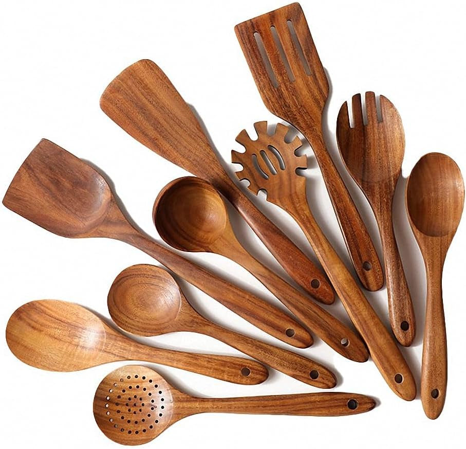 Timber Kitchen Utensils (Multiple Sets Available)