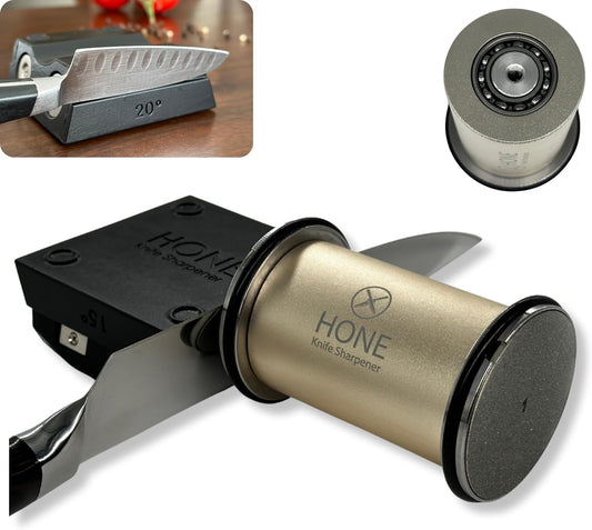 𝗛𝗢𝗡𝗘 Knife Sharpener with Diamond Sharpening Plates