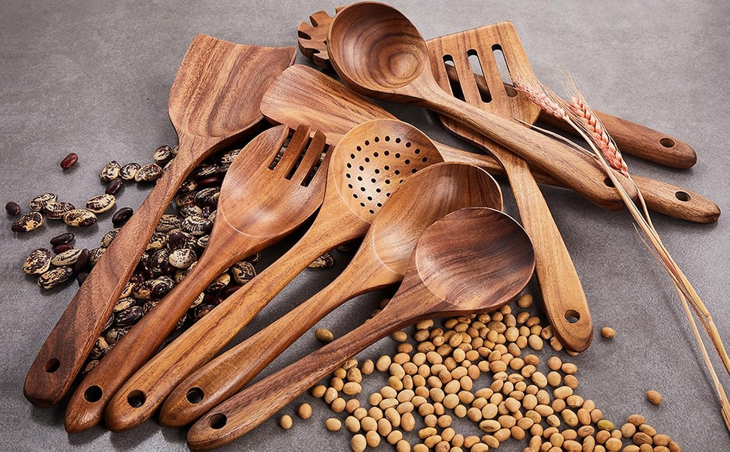 Timber Kitchen Utensils (Multiple Sets Available)