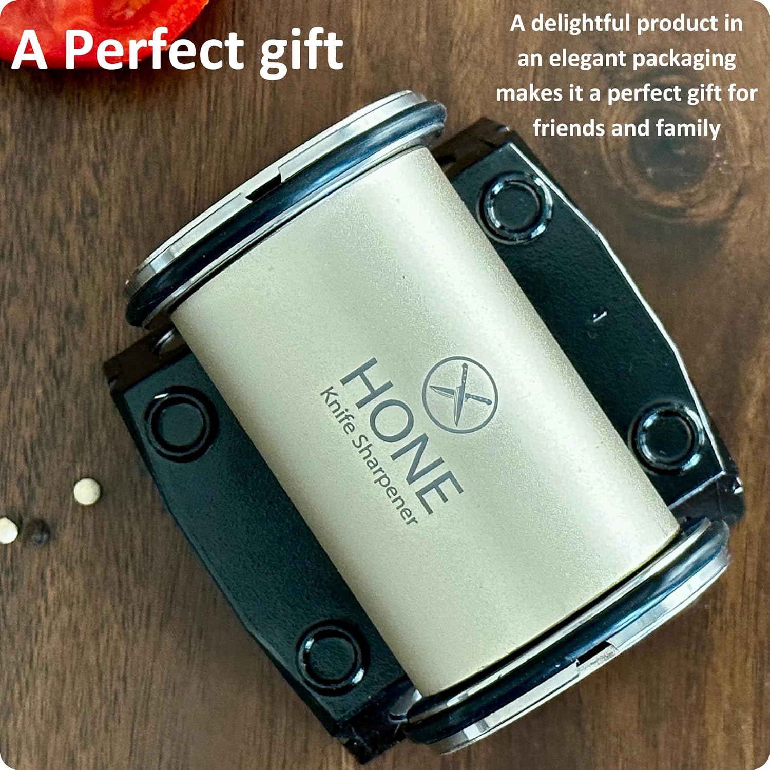 𝗛𝗢𝗡𝗘 Knife Sharpener with Diamond Sharpening Plates